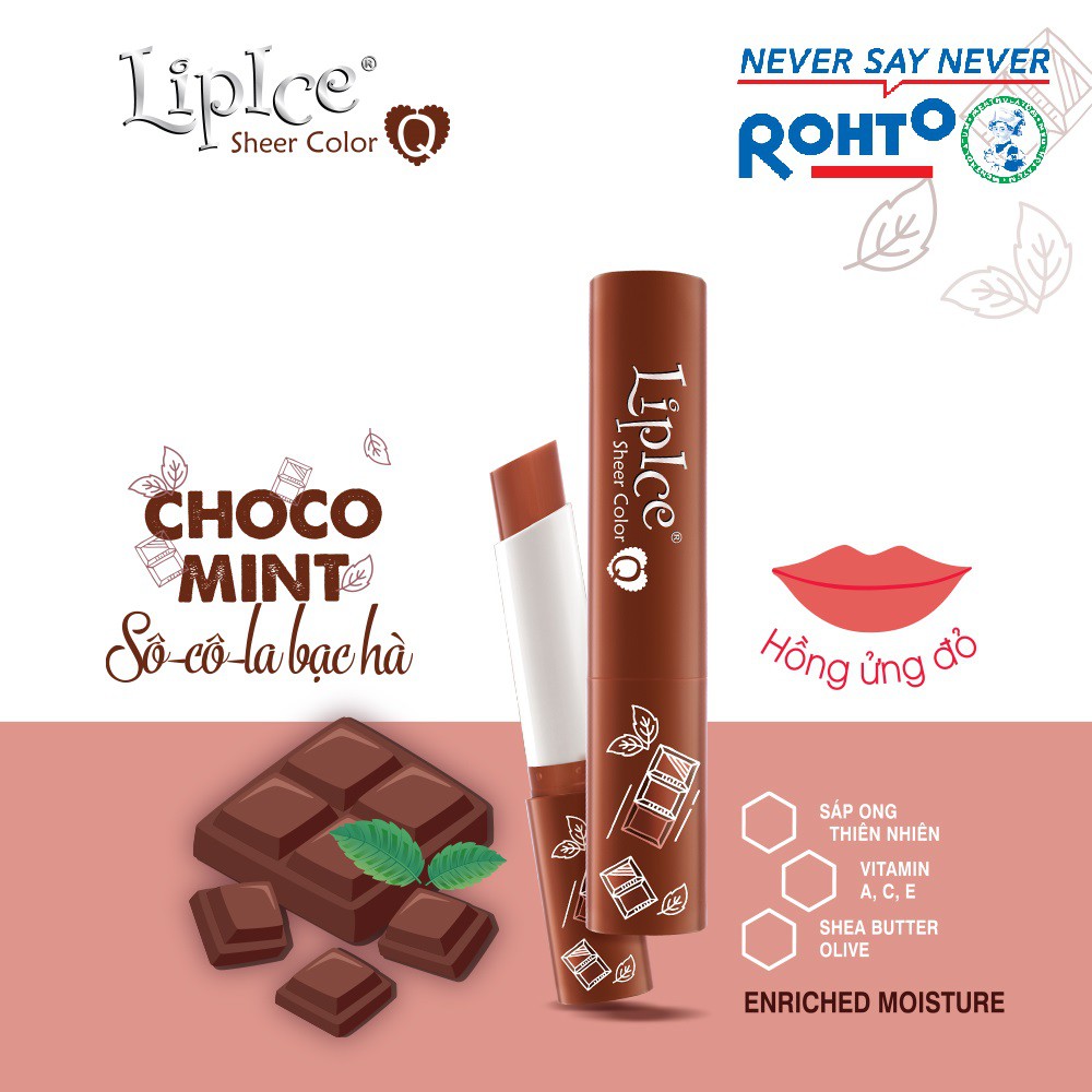 Son dưỡng màu LipIce Sheer Color Choco Mint