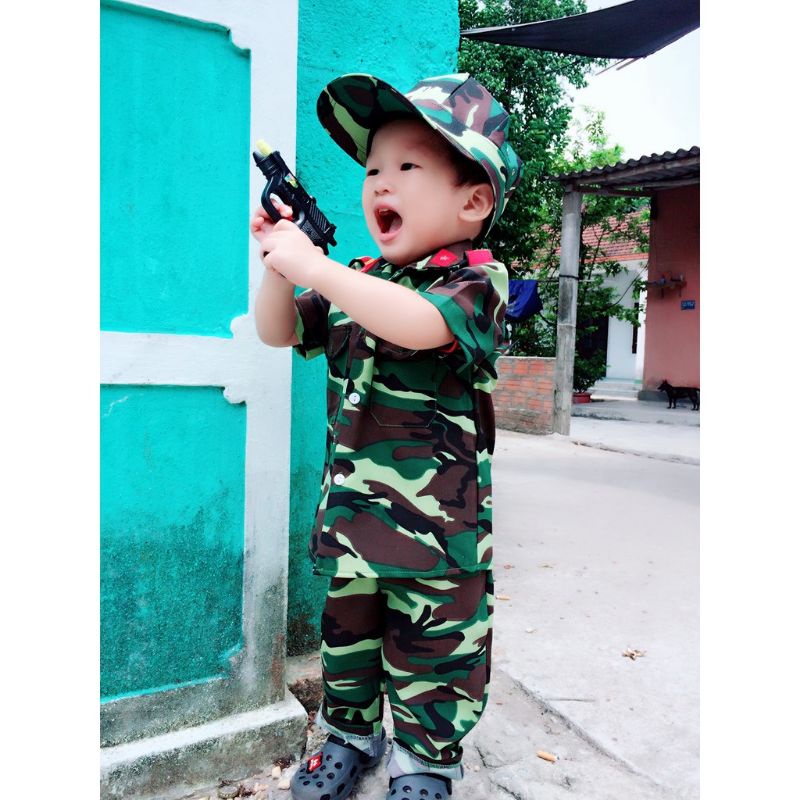 Bộ Quần Áo Ran Ri Cho Bé Mầm Non Tặng Kèm Nọn