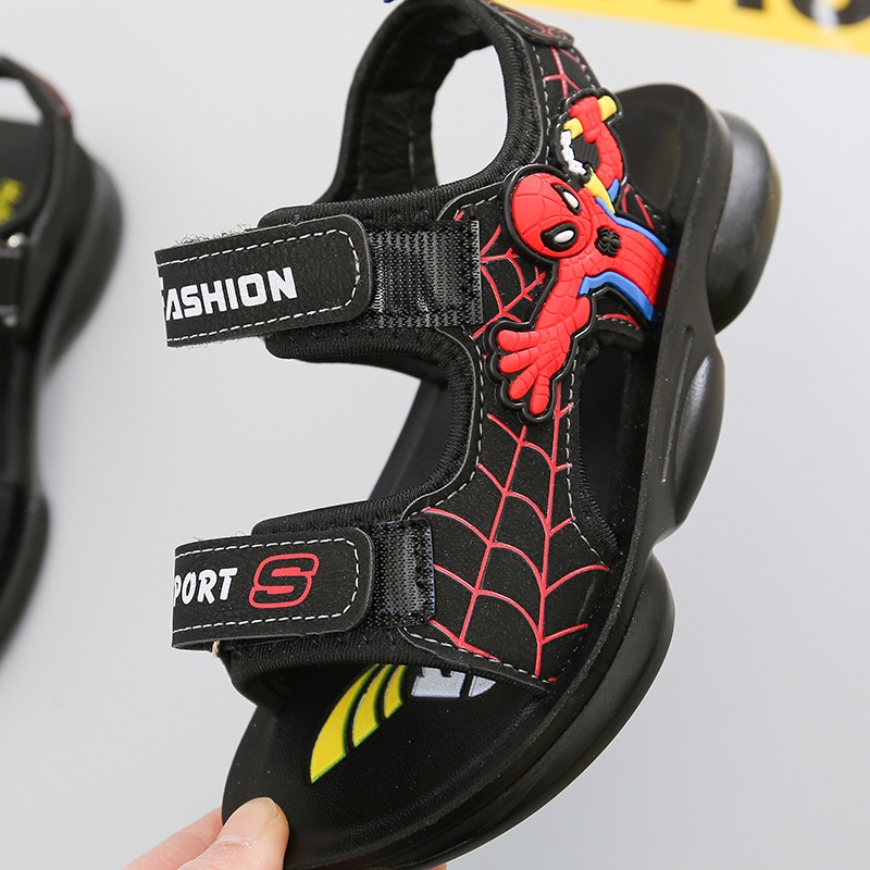 Sandal Spider Man siêu nhân cho bé trai dép quai hậu trẻ em [SDT07]