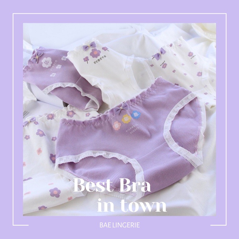 (Có chọn màu) Quần lót nữ cotton thun dễ thương thoáng mát LAVENDER - Bae Lingerie | BigBuy360 - bigbuy360.vn