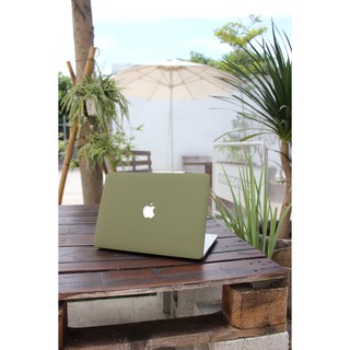 Combo ốp macbook xanh rêu + phủ phím(TẶNG KÈM NÚT BỊT BỤI+CHỐNG GÃY SẠC)