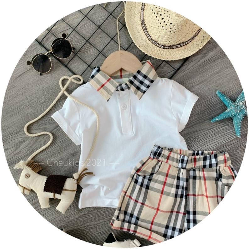 Bộ kẻ Burberry cho bé trai !