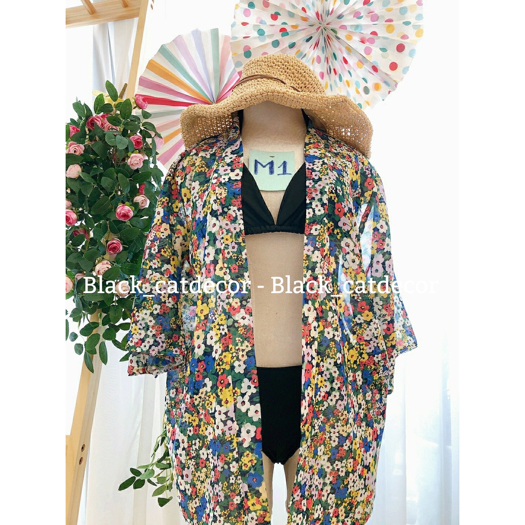 Kimono Áo Choàng Đi Biển Họa Tiết MS06
