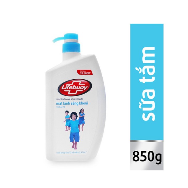 Sữa Tắm Lifebuoy Mát Lạnh Sảng Khoái 850g