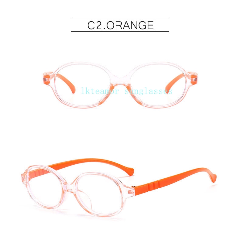 Mắt kính gọng oval chống ánh sáng xanh thời trang dành cho các bé