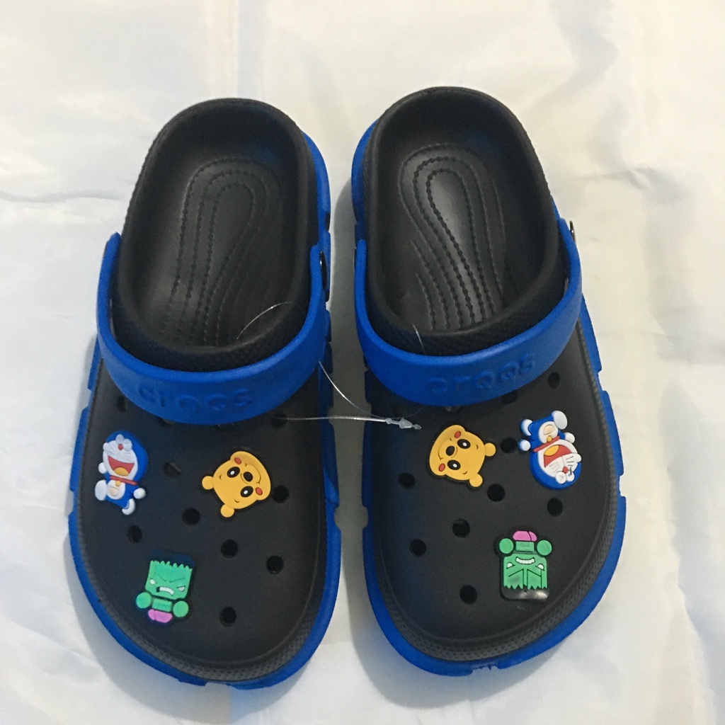 Dép cross nam nữ , sục nữ crocs hình cặp đôi và sticker cực xinh size từ 35 đến 43