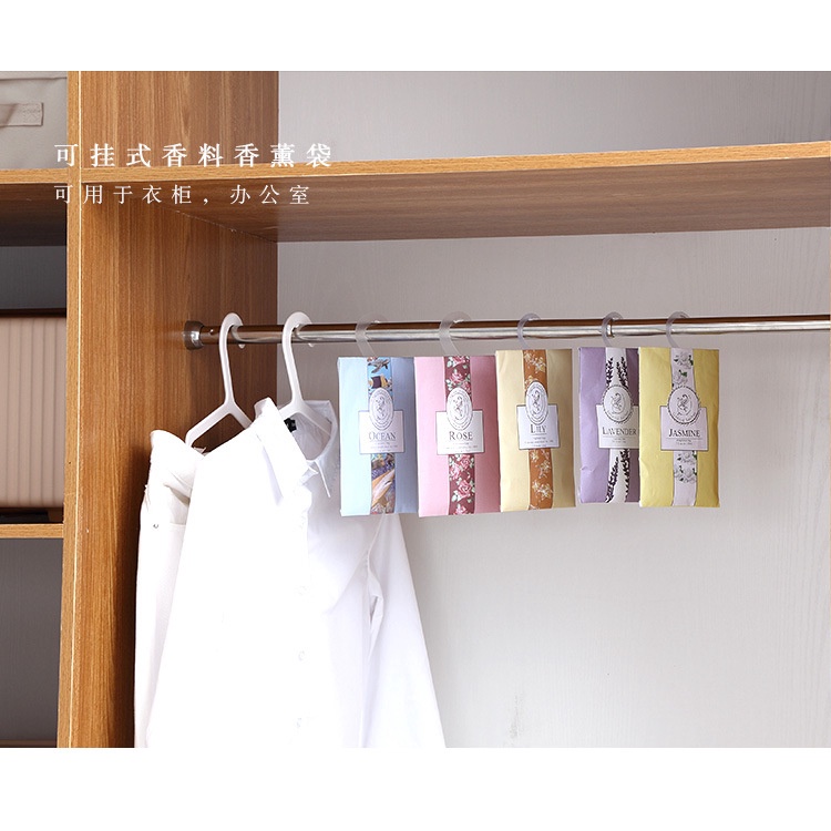 Túi thơm thảo mộc để treo xe ô tô tủ quần áo phòng ngủ kèm móc treo