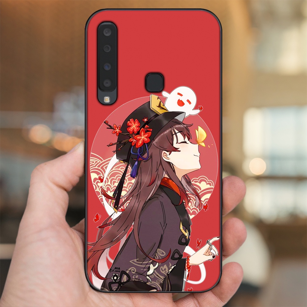 Ốp lưng Samsung A9 2018 viền đen in hình Hutao Genshin Impact