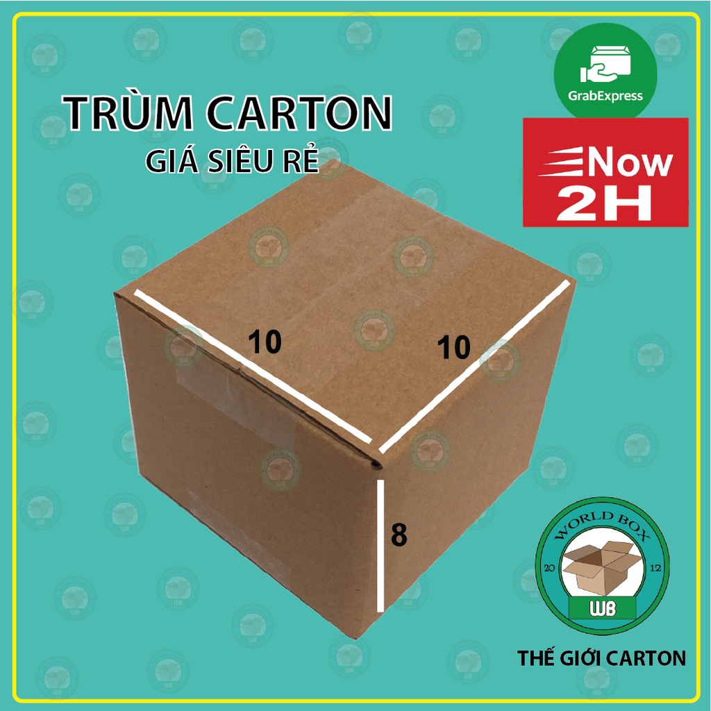 Hộp carton gói hàng nhỏ 10x10x8