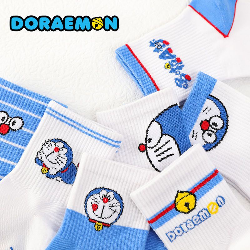 Outfly Thể Thao Dài Trung Bình In Hình Mèo Doraemon Dễ Thương Thời Trang Thu Đông Cho Nam Và Nữ