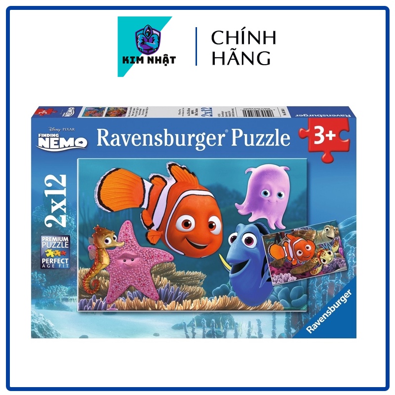 Bộ xếp hình Ravensburger Cuộc phiêu lưu của Nemo (2 bộ 24 mảnh)