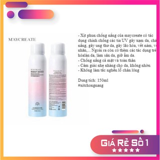 Xịt Chống Nắng Maycreate Cao Cấp