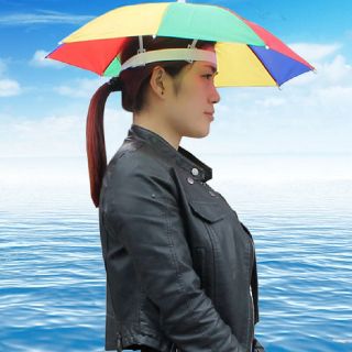Dù che mưa đội đầu 7 màu,,,