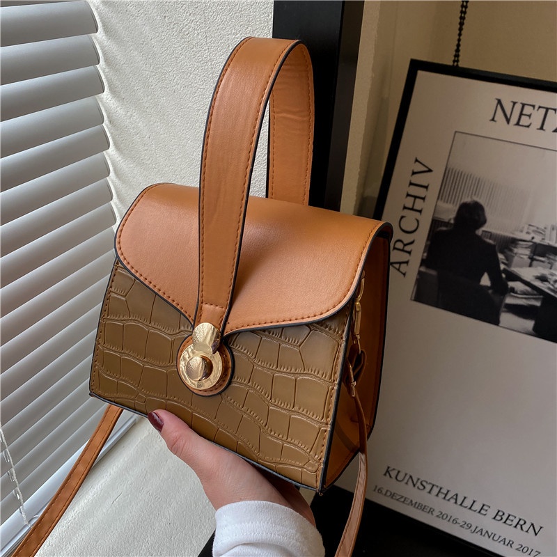 Túi Đeo Vai Hình Vuông Cỡ Nhỏ Phong Cách retro Thời Trang Mùa Xuân 2022 Cho Nữ