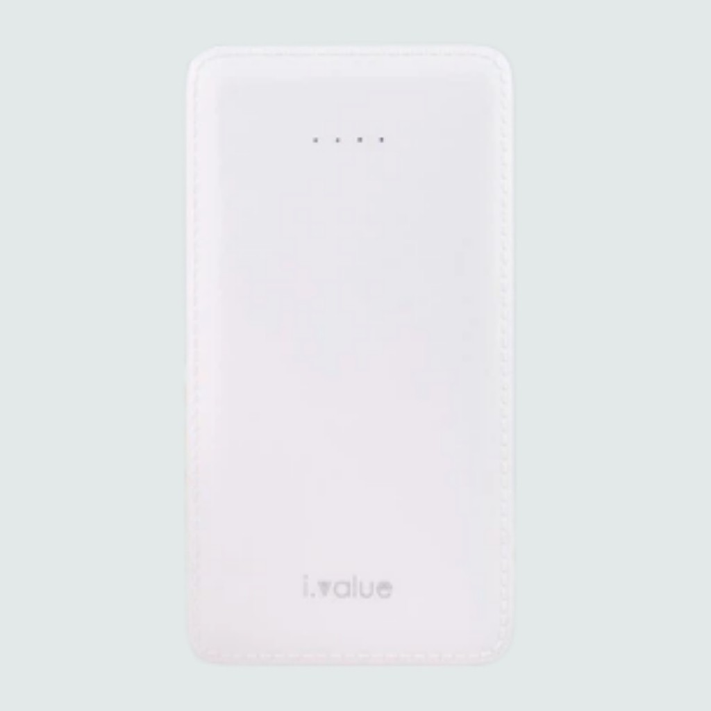 Pin sạc dự phòng Li-polymer 10000mAh ivalue J18, Có đèn pin, Hàng chính hãng