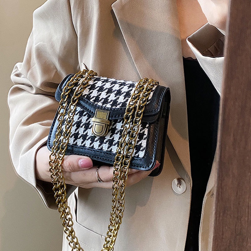 Túi Đeo Chéo mini Dây Mắt Xích Thời Trang Dành Cho Nữ