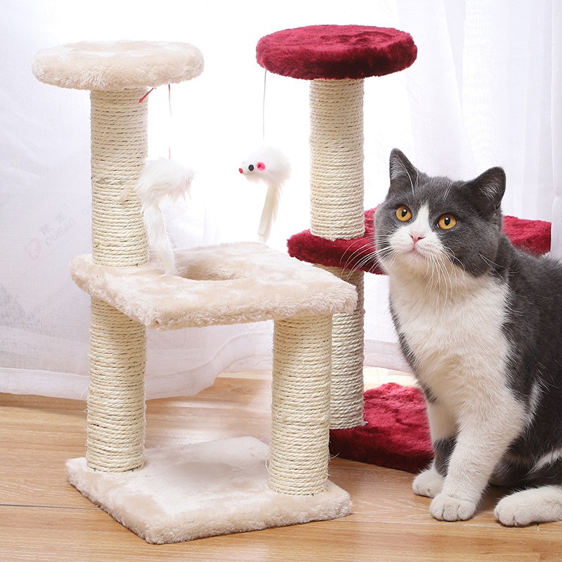 Cat Tree- Trụ cào móng 3 tầng cho mèo