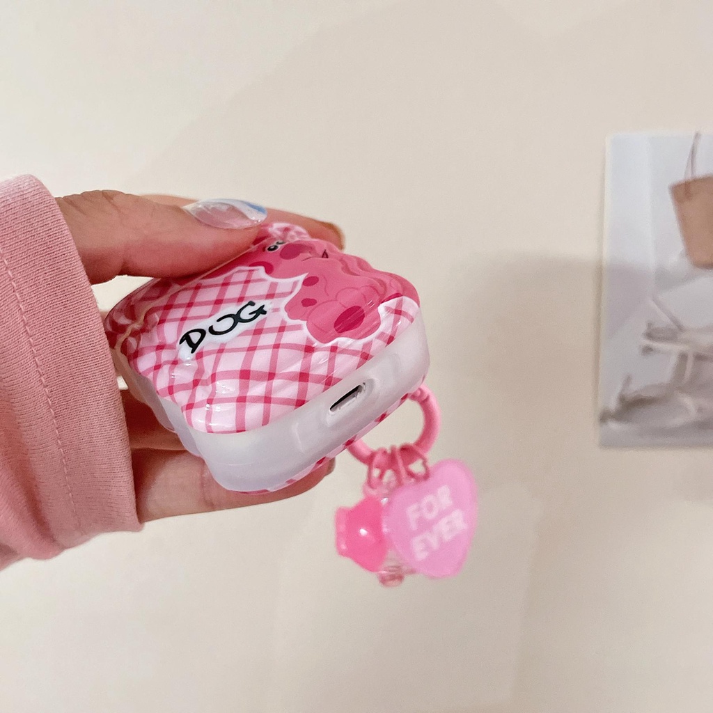 Vỏ Bảo Vệ Hộp Sạc Tai Nghe Bluetooth Không Dây AirPods Pro 1 / 2 3 2021 gen3 Bằng tpu Silicone Mềm Chống Rơi Họa Tiết Kẻ Sọc