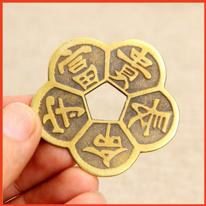 Đồng Tiền Hoa Mai Bằng Đồng Size Lớn 01 | BigBuy360 - bigbuy360.vn