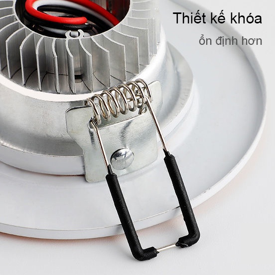 Đèn LED âm trần 5W/7W/12w、 3 màu chế độ nhôm đúc tản nhiệt tốt - bảo hành 1 năm