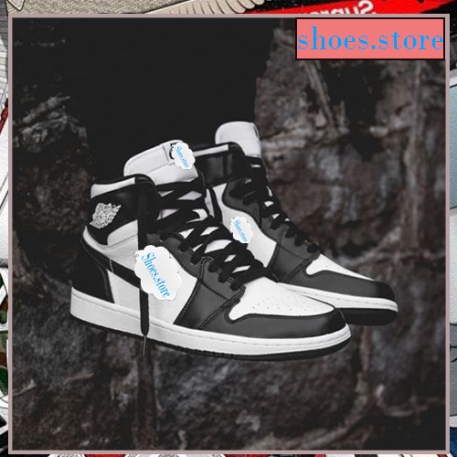 Giày Jordan Cổ Cao, Giày Jordan 1 Panda Đen Trắng Cao Cổ Thời Trang Full Box | BigBuy360 - bigbuy360.vn