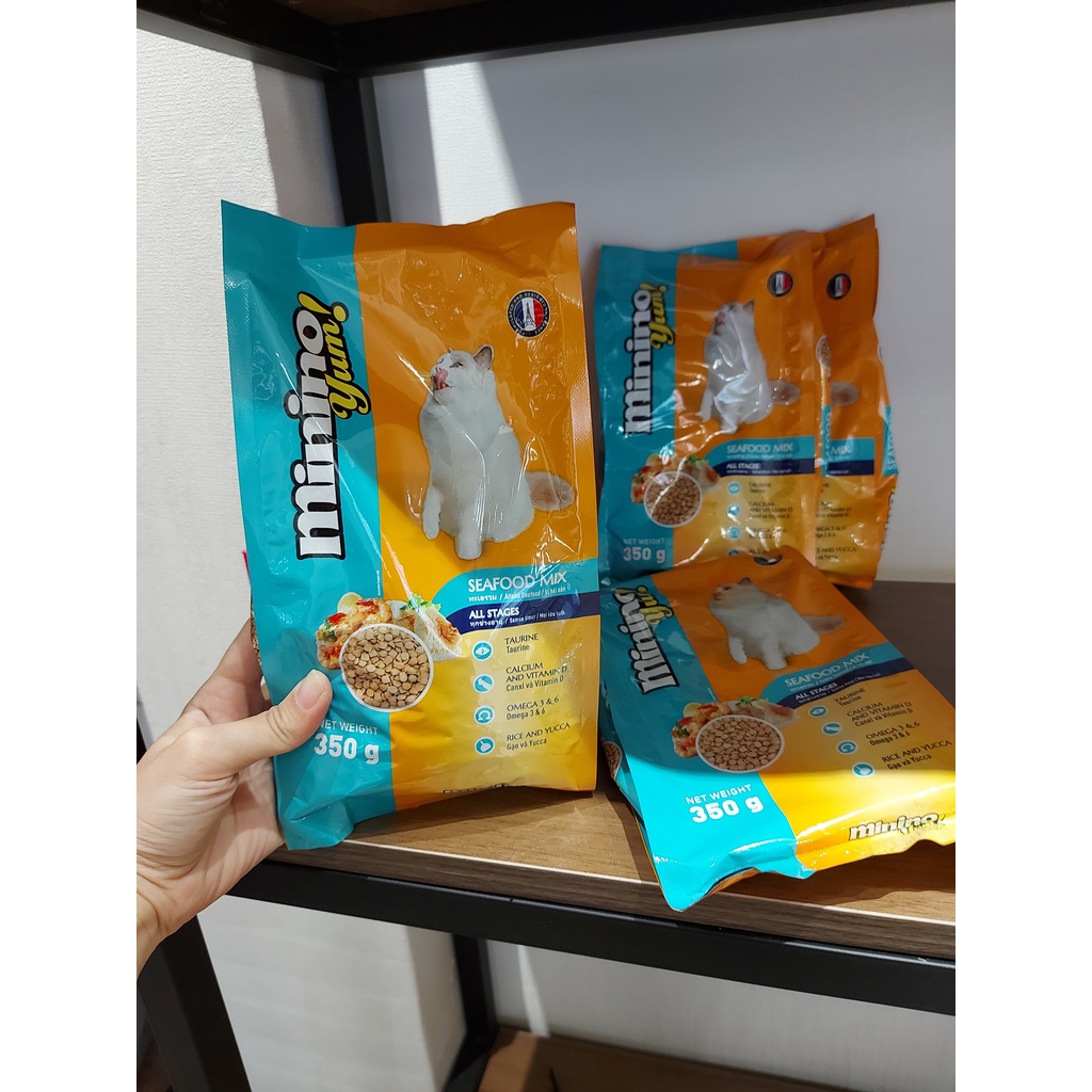 Thức ăn hạt cho mèo Minino vị cá ngừ/ Minino Yum hải sản