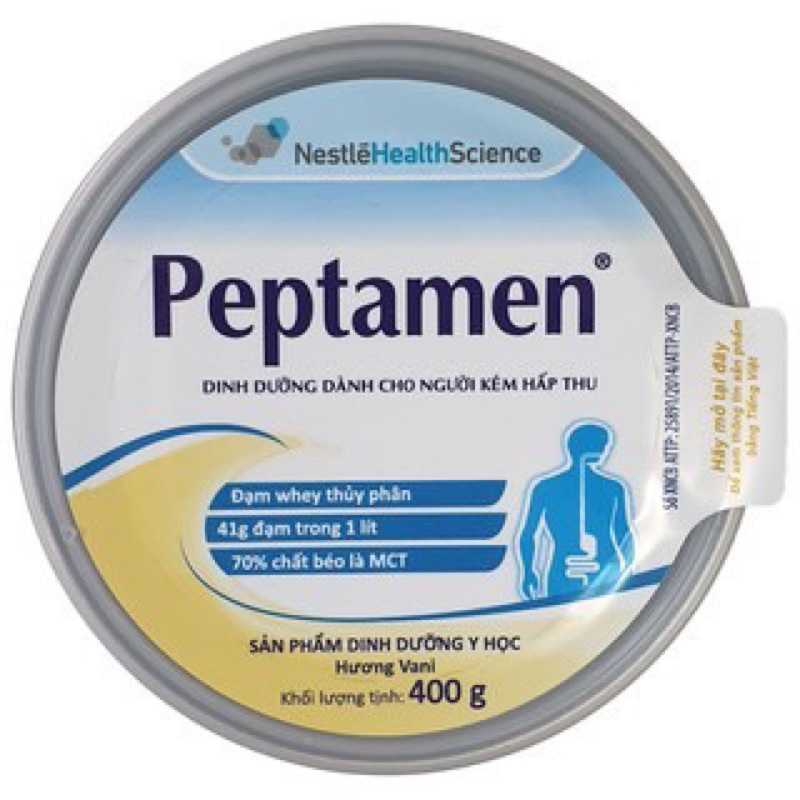 [Mã 155FMCGSALE giảm 7% đơn 500K] Sữa bột Peptamen 400g dành cho người kém hấp thu , ung thư