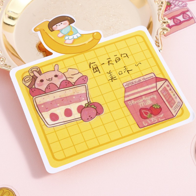 Sticker gói 40 miếng dễ thương nhãn dán rực rỡ mỗi ngày chống thấm nước Be Tiny