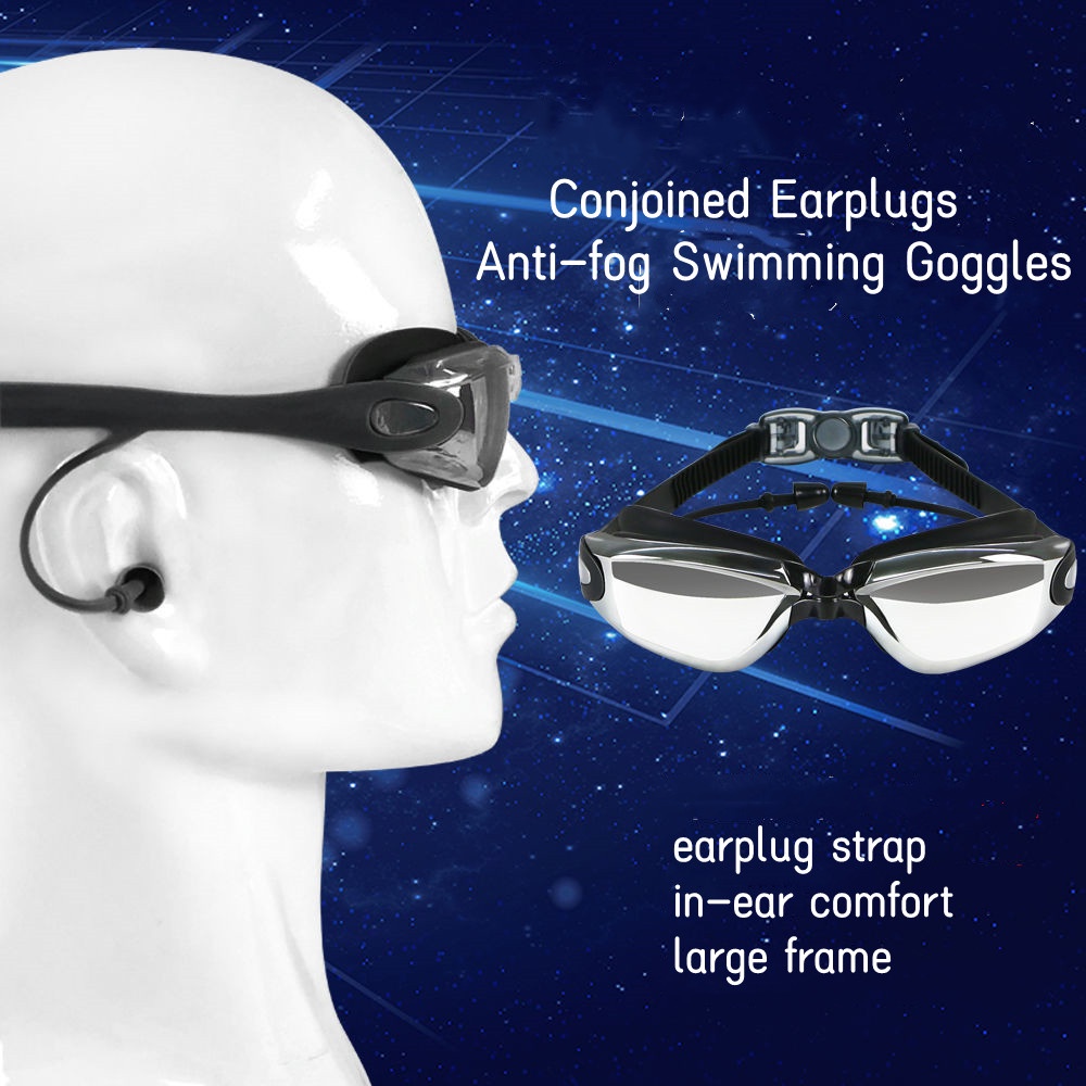 Bộ Kính Bơi Chống Thấm Nước Gây Sương Mù Tiện Dụng Cho Người Lớn Và Trẻ Em