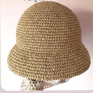Nón sợi cói cho bé