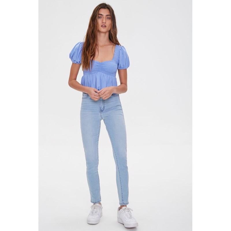 Áo thun Flounce Hem Crop Top F21 VNXK