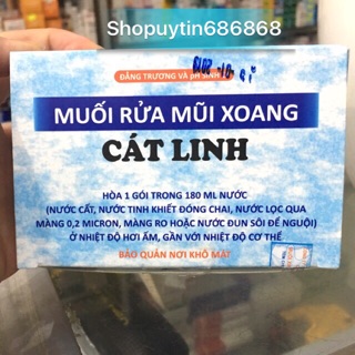 Muối rửa mũi xoang Cát Linh hộp 50 gói