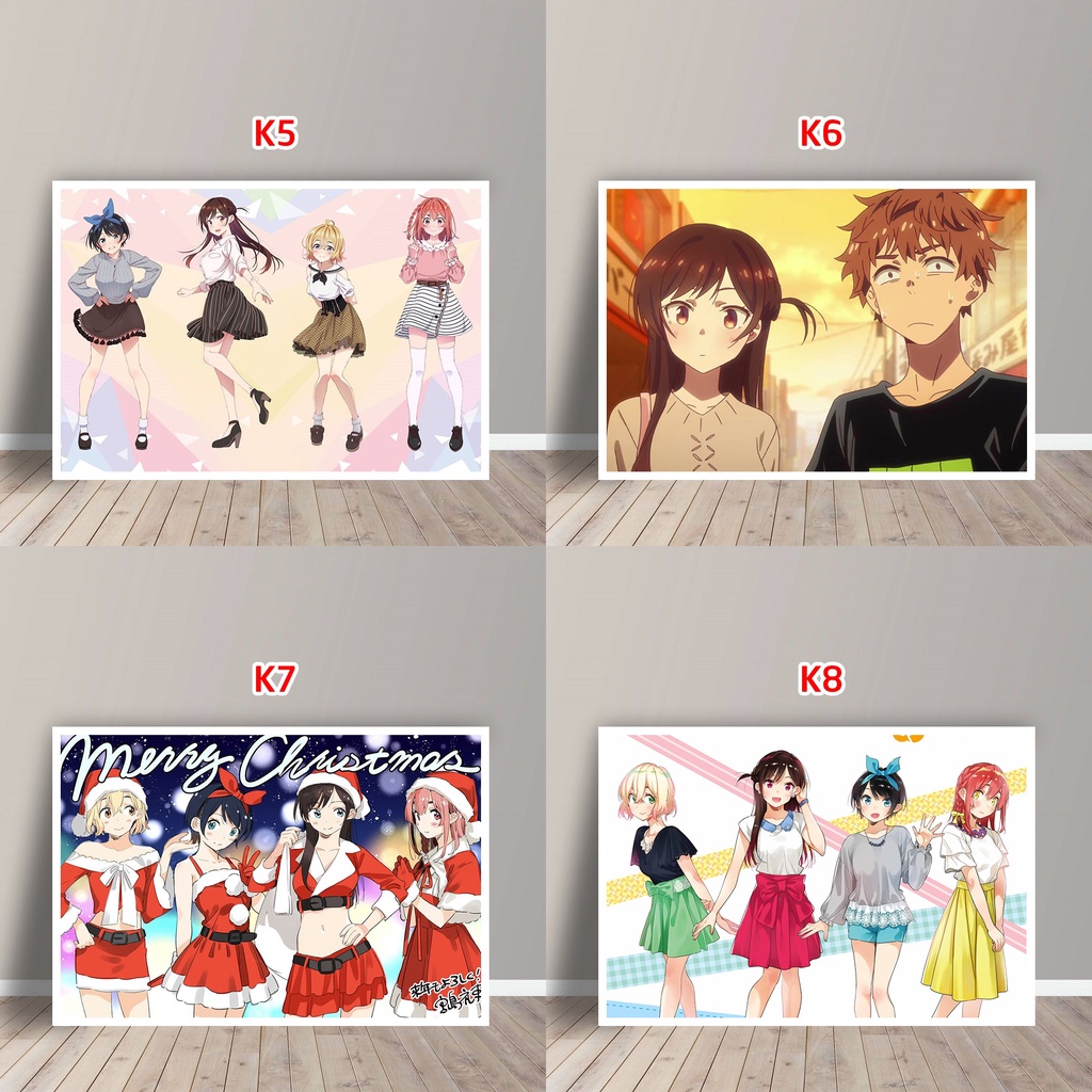Tấm Postcard Cao Cấp Anime Kanojo, Okarishimasu