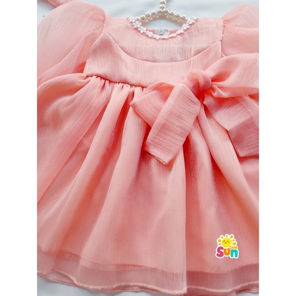 𝗧𝗮̣̆𝗻𝗴 𝘁𝘂𝗿𝗯𝗮𝗻 Size 3-17kg  Vải thô hoa mềm mát  Váy cho bé gái