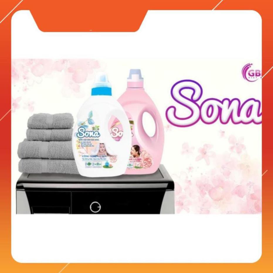 Nước giặt xả 2 trong 1 hương nước hoa Sona Comfort 3.6kg TIEMTAPHOA SONA lưu hương lâu làm mềm vải tiết kiếm nước