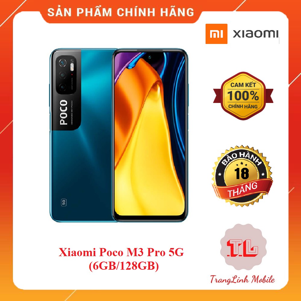 [Mã 77ELSALE1 giảm 5% đơn 3TR] Điện thoại POCO M3 Pro 5G (6GB/128GB) - Hàng chính hãng DGW