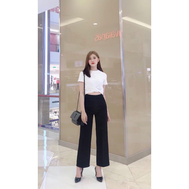 Quần Culottes Nữ ❤️ Quần suông ống rộng khoá hông cạp cao SIÊU HOT | BigBuy360 - bigbuy360.vn