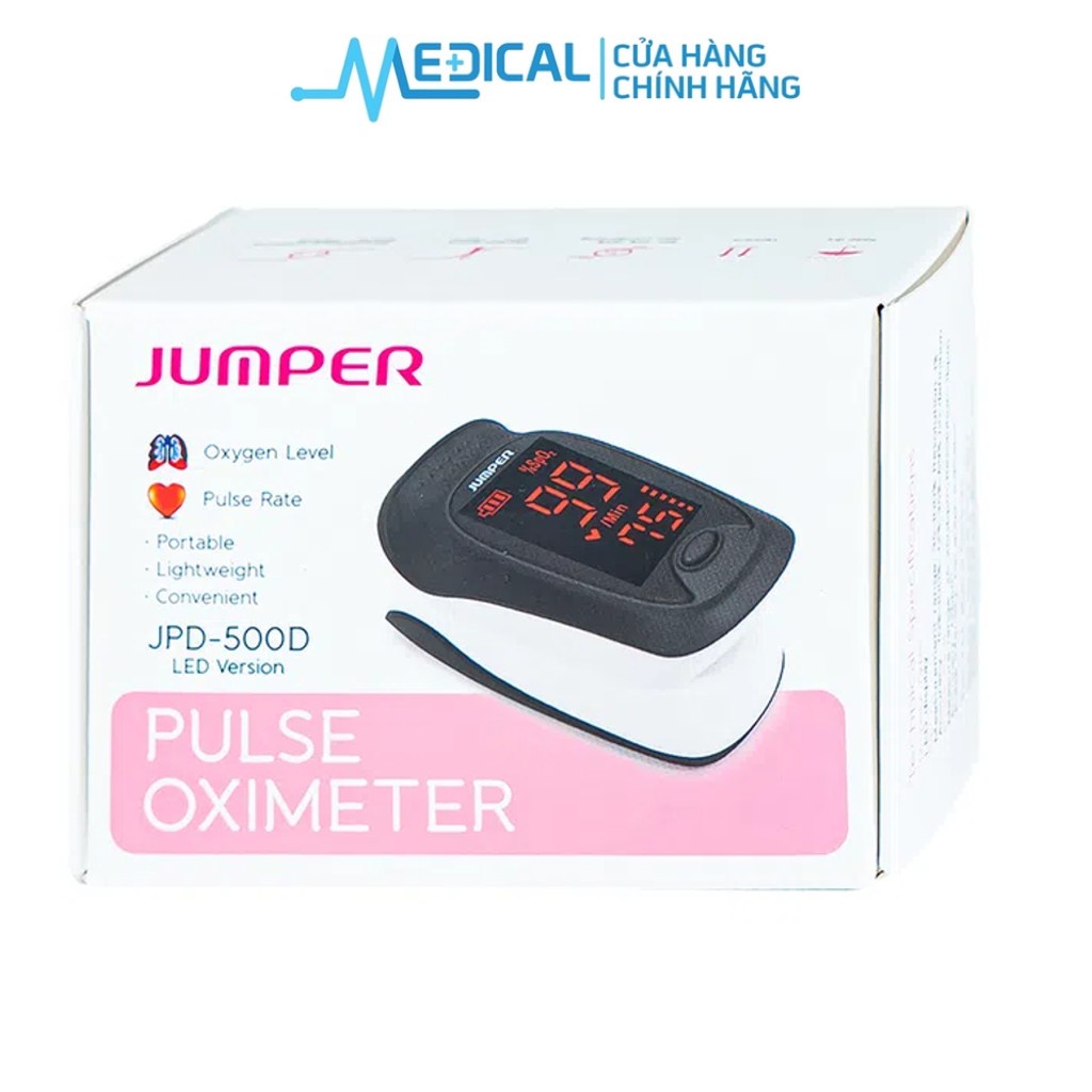Máy đo nồng độ oxy máu SpO2 JUMPER JPD-500D LED (FDA hoa kỳ chứng nhận) - MEDICAL
