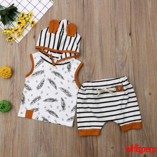 Bộ quần và áo hoodie thiết kế dễ thương dành cho trẻ sơ sinh