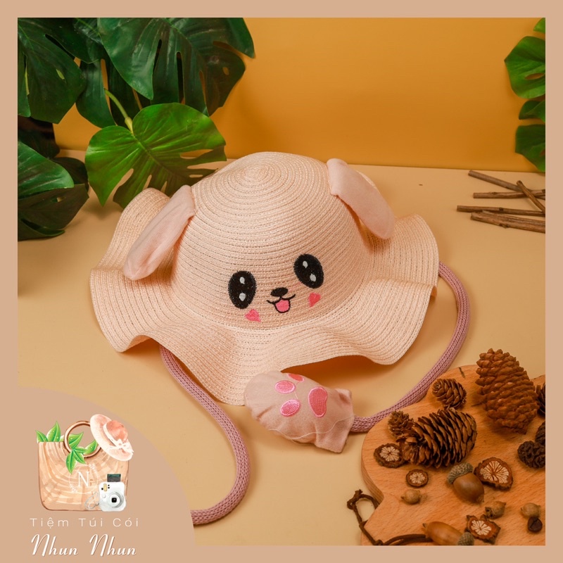Mũ Hoạt Hình Dễ Thương Cho Bé Che Nắng