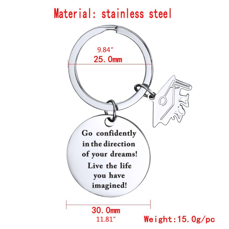 Mojito Móc Khóa Bằng Thép Không Gỉ Quà Tặng Tốt Nghiệp Cho Học Sinh Nữ