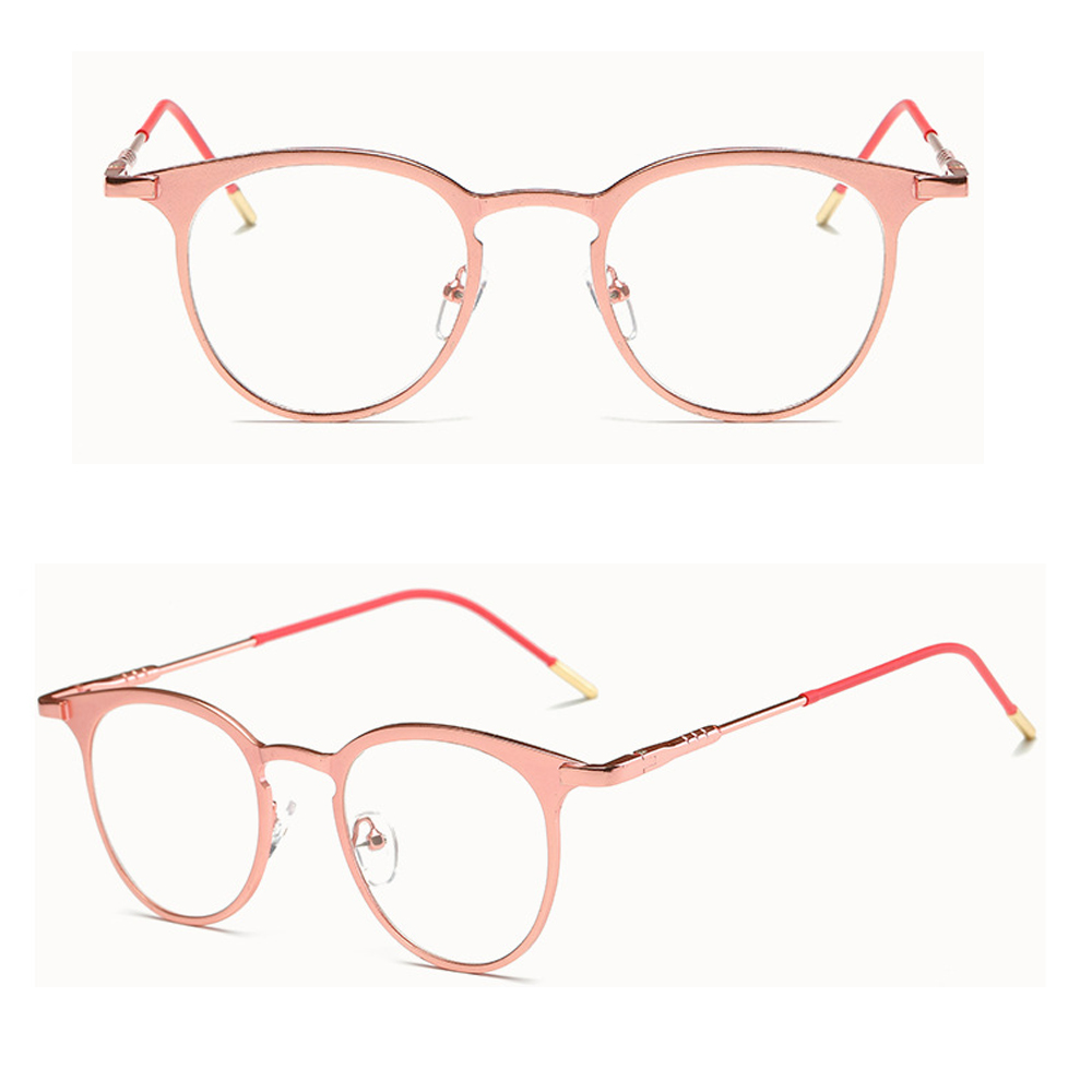 Mắt Kính Gọng Tròn Bằng Kim Loại Kiểu Cổ Điển Thời Trang Cho Nữ