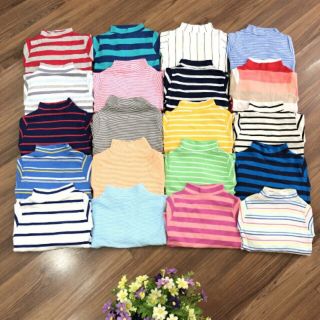 Combo 4 bộ kẻ cotton len cho bé yêu