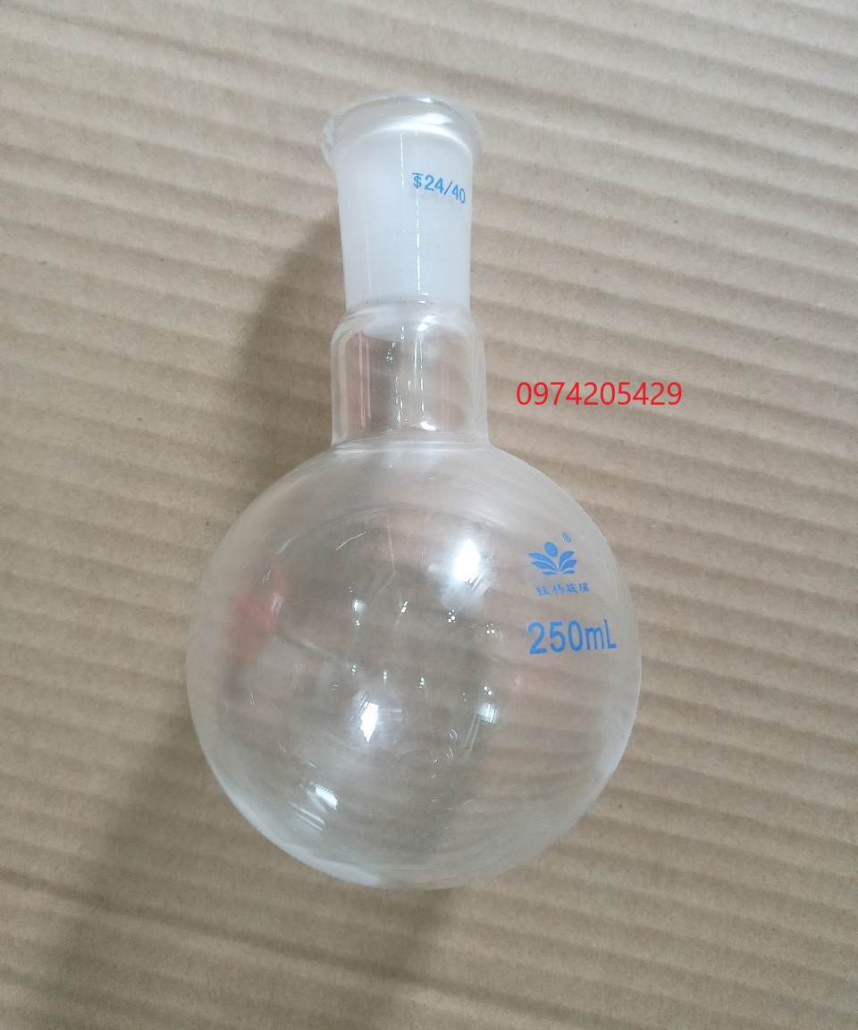 Bình cầu đáy tròn 250ml cỡ nhám 24/29