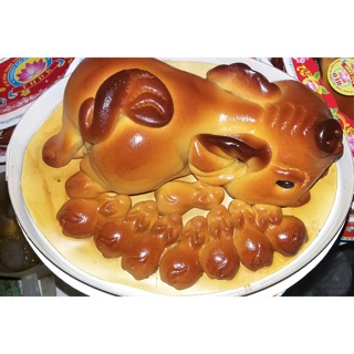 Bánh trung thu hình heo kute