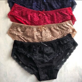 Combo 5 quần lót cotton phối ren