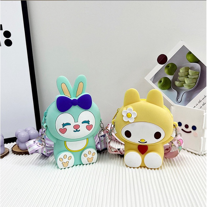 Túi Đeo Chéo Trẻ Em Mới Phim Hoạt Hình Dễ Thương Hình Thỏ Siêu Ngộ Nghĩnh Mẫu Mới