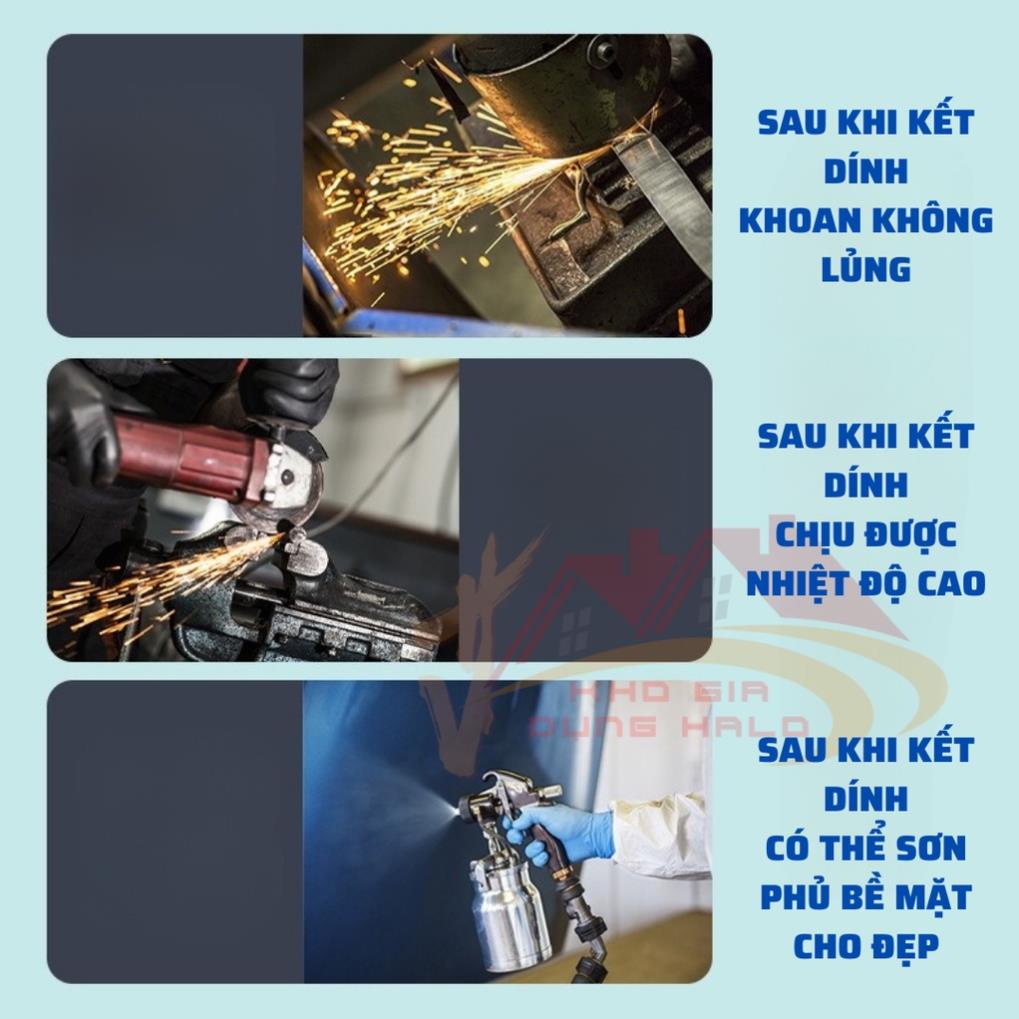 Keo Hàn Vá Cao Cấp Thế Hệ Mới hàn sắt, thép, kim loại, ống nước Siêu Cứng Khả Năng Chịu Nhiệt Cao K174