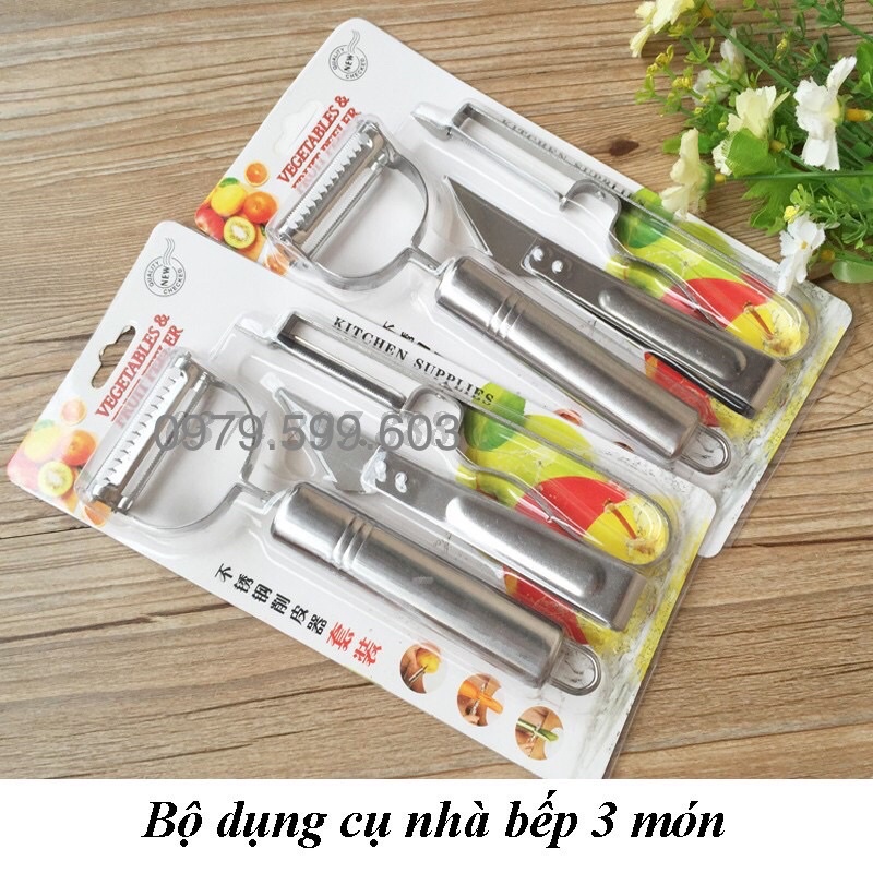 Dao bào rau củ quả đa năng tiện lợi bằng inox