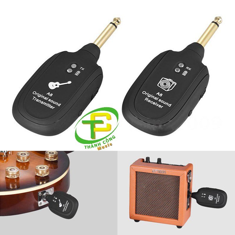 Bộ thiết bị kết nối đàn guitar không dây A8